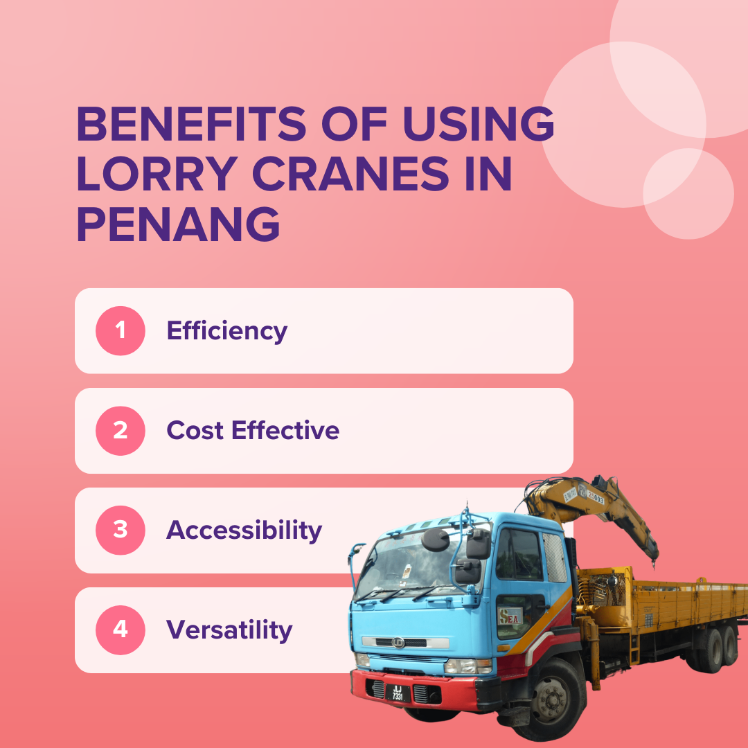 Benefits of Using Lorry Cranes in Penang